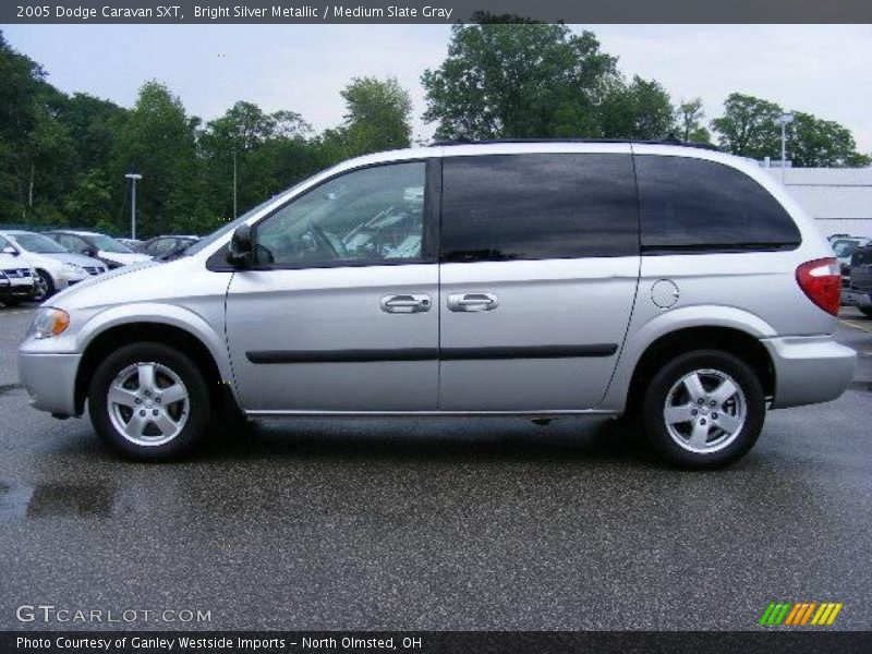 Bright Silver Metallic / Medium Slate Gray 2005 Dodge Caravan SXT