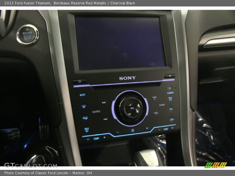 Bordeaux Reserve Red Metallic / Charcoal Black 2013 Ford Fusion Titanium