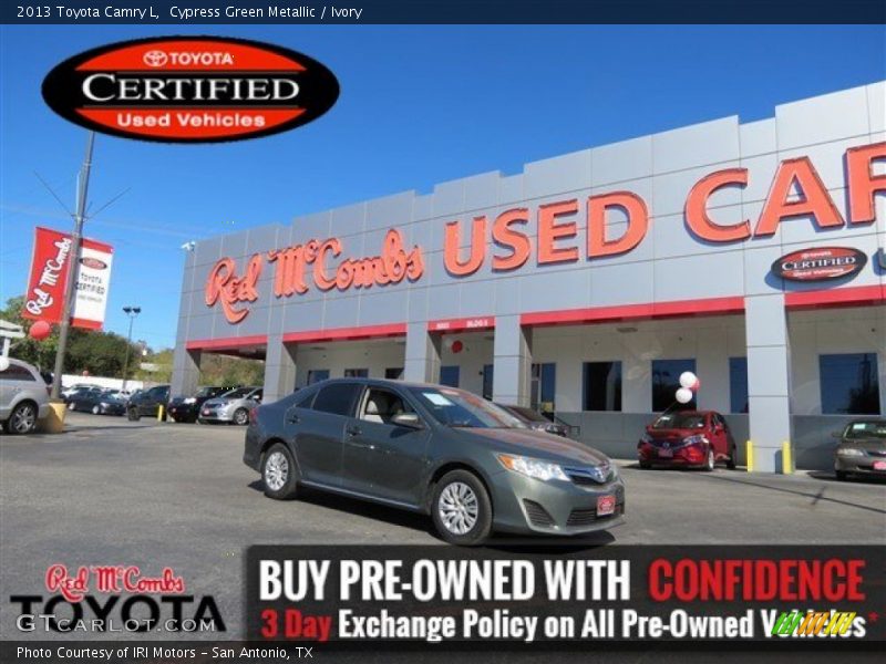 Cypress Green Metallic / Ivory 2013 Toyota Camry L