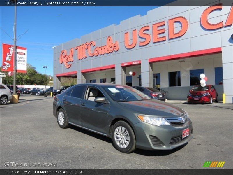 Cypress Green Metallic / Ivory 2013 Toyota Camry L