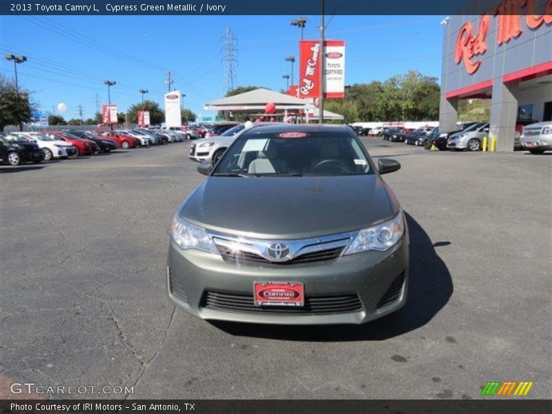 Cypress Green Metallic / Ivory 2013 Toyota Camry L