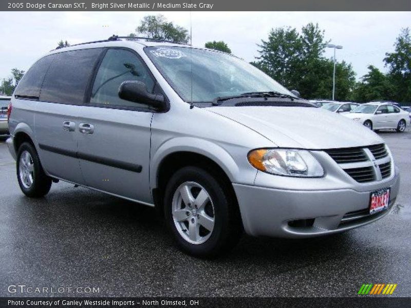 Bright Silver Metallic / Medium Slate Gray 2005 Dodge Caravan SXT