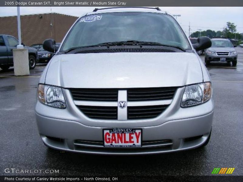 Bright Silver Metallic / Medium Slate Gray 2005 Dodge Caravan SXT