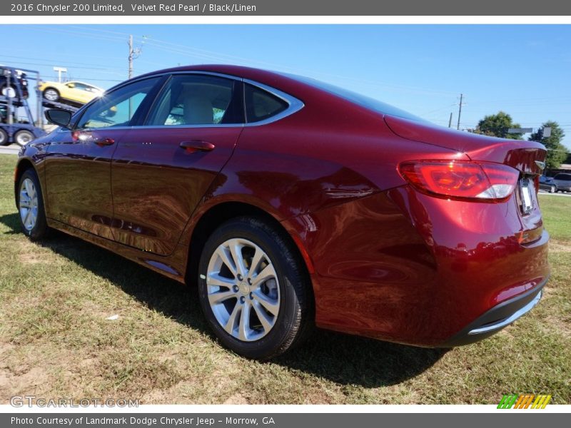 Velvet Red Pearl / Black/Linen 2016 Chrysler 200 Limited