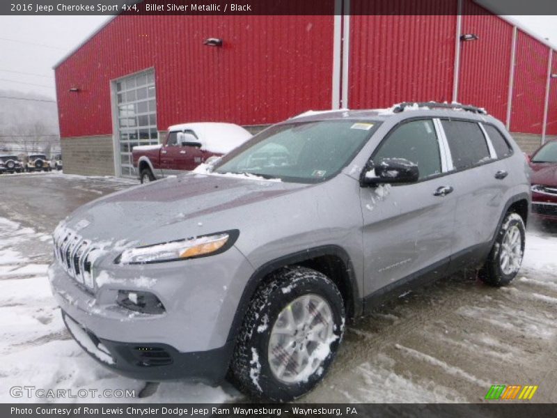 Billet Silver Metallic / Black 2016 Jeep Cherokee Sport 4x4