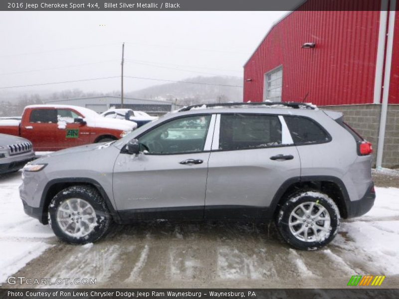Billet Silver Metallic / Black 2016 Jeep Cherokee Sport 4x4