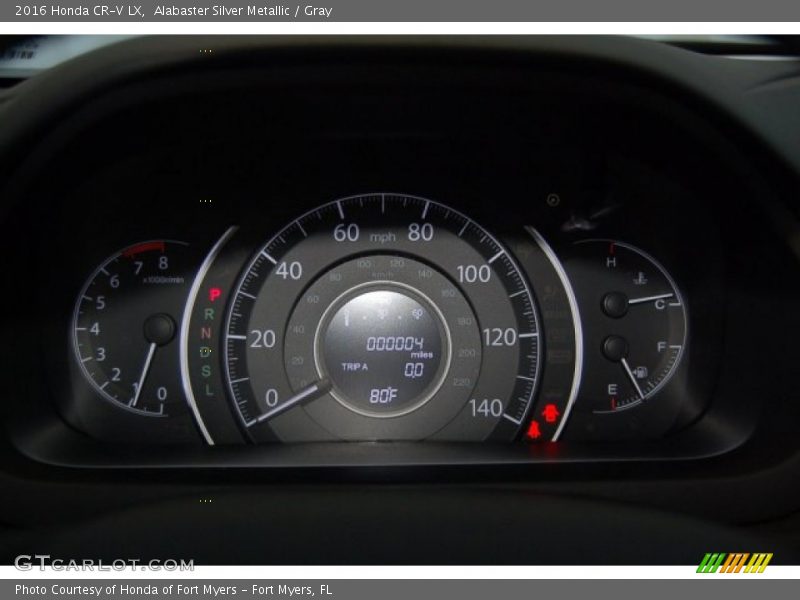 Alabaster Silver Metallic / Gray 2016 Honda CR-V LX