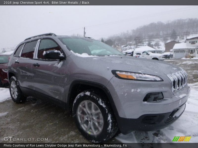 Billet Silver Metallic / Black 2016 Jeep Cherokee Sport 4x4