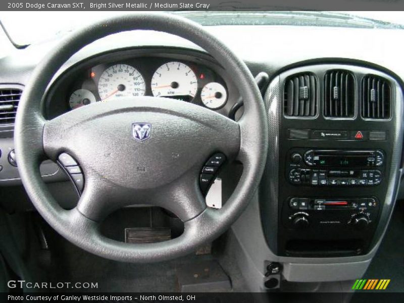 Bright Silver Metallic / Medium Slate Gray 2005 Dodge Caravan SXT