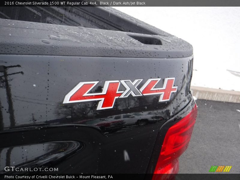 Black / Dark Ash/Jet Black 2016 Chevrolet Silverado 1500 WT Regular Cab 4x4