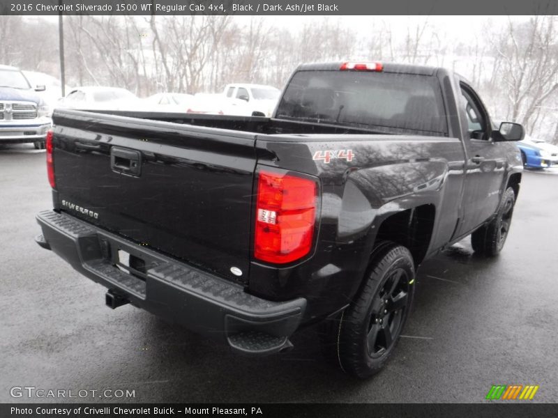 Black / Dark Ash/Jet Black 2016 Chevrolet Silverado 1500 WT Regular Cab 4x4