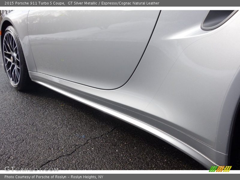 GT Silver Metallic / Espresso/Cognac Natural Leather 2015 Porsche 911 Turbo S Coupe