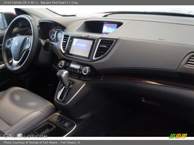 Basque Red Pearl II / Gray 2016 Honda CR-V EX-L