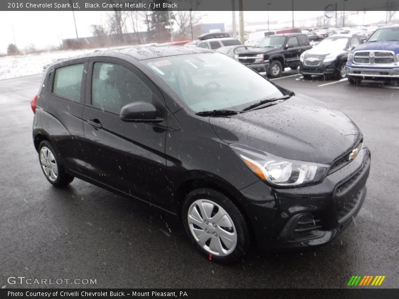 Black Granite Metallic / Jet Black 2016 Chevrolet Spark LS