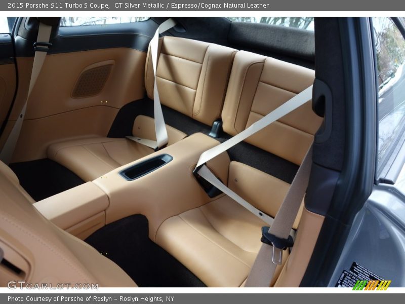 GT Silver Metallic / Espresso/Cognac Natural Leather 2015 Porsche 911 Turbo S Coupe