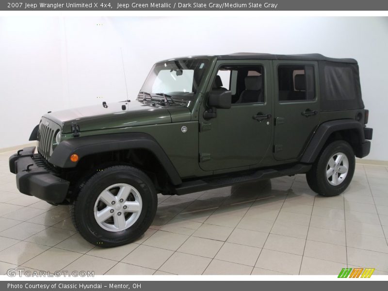 Jeep Green Metallic / Dark Slate Gray/Medium Slate Gray 2007 Jeep Wrangler Unlimited X 4x4