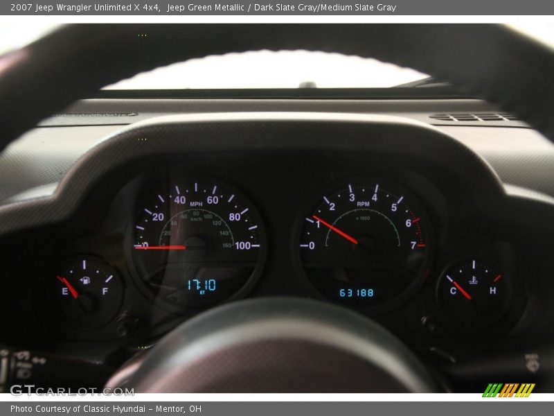 Jeep Green Metallic / Dark Slate Gray/Medium Slate Gray 2007 Jeep Wrangler Unlimited X 4x4