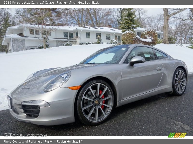 Platinum Silver Metallic / Black 2013 Porsche 911 Carrera S Coupe