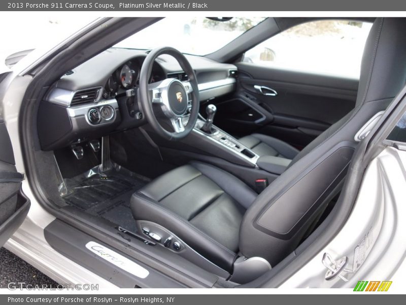 Platinum Silver Metallic / Black 2013 Porsche 911 Carrera S Coupe