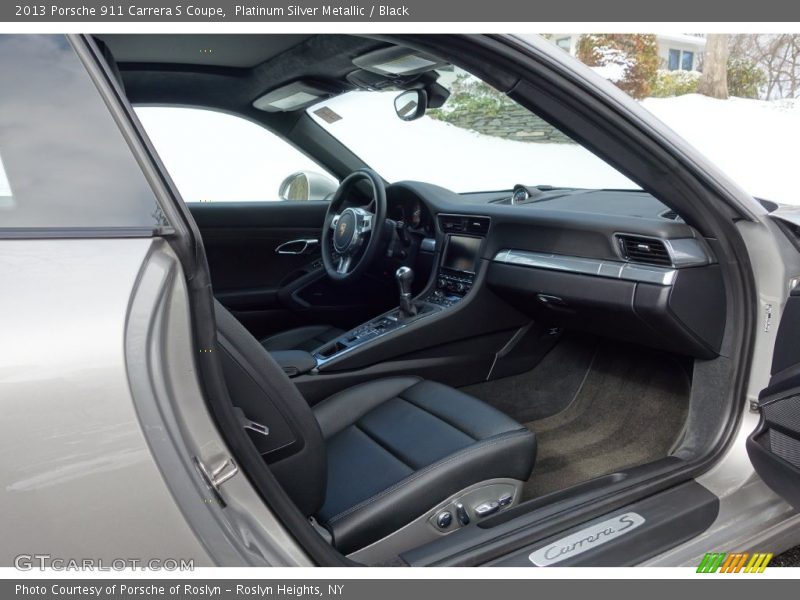 Platinum Silver Metallic / Black 2013 Porsche 911 Carrera S Coupe