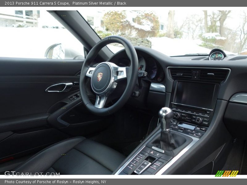 Platinum Silver Metallic / Black 2013 Porsche 911 Carrera S Coupe