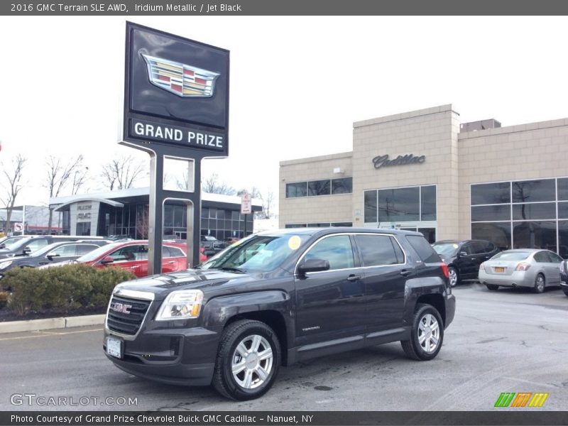 Iridium Metallic / Jet Black 2016 GMC Terrain SLE AWD