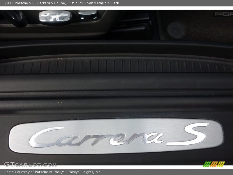 Platinum Silver Metallic / Black 2013 Porsche 911 Carrera S Coupe
