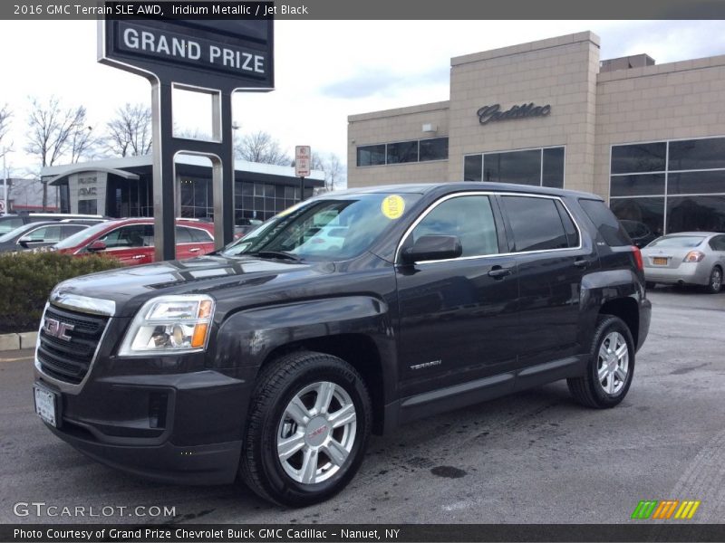 Iridium Metallic / Jet Black 2016 GMC Terrain SLE AWD