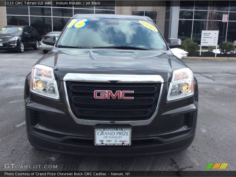 Iridium Metallic / Jet Black 2016 GMC Terrain SLE AWD