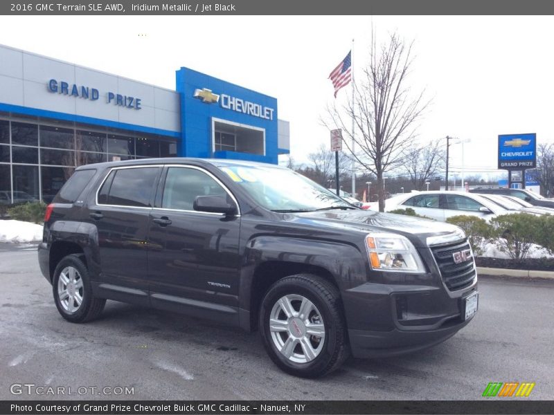 Iridium Metallic / Jet Black 2016 GMC Terrain SLE AWD