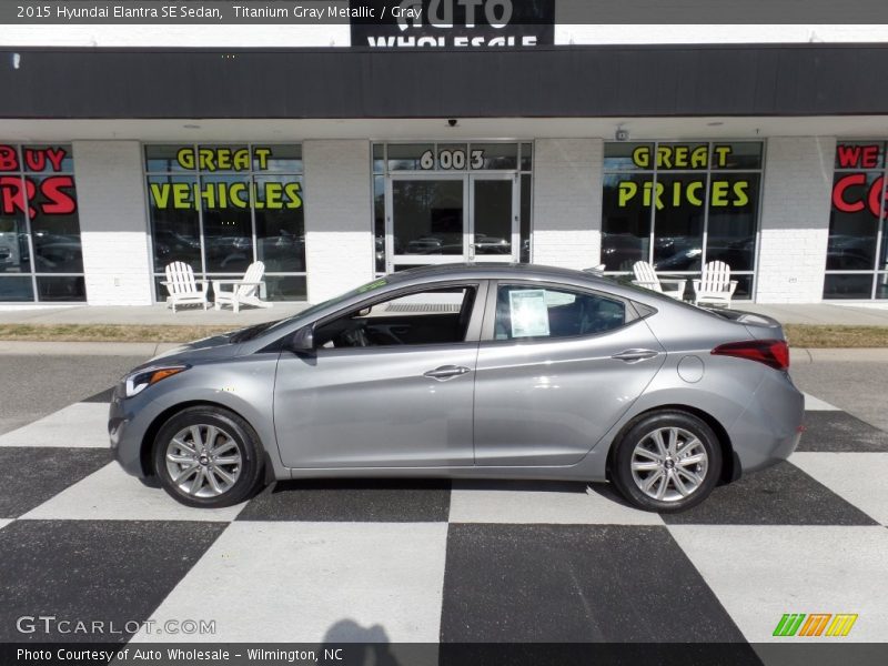 Titanium Gray Metallic / Gray 2015 Hyundai Elantra SE Sedan