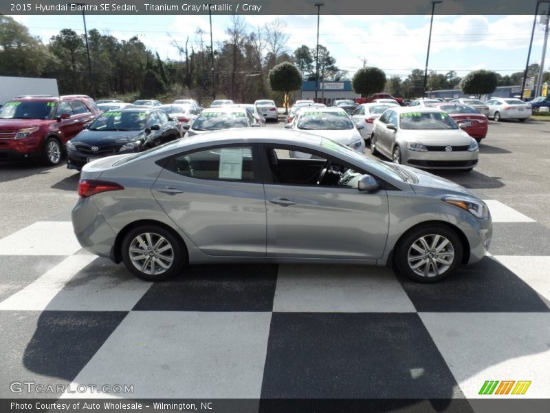 Titanium Gray Metallic / Gray 2015 Hyundai Elantra SE Sedan