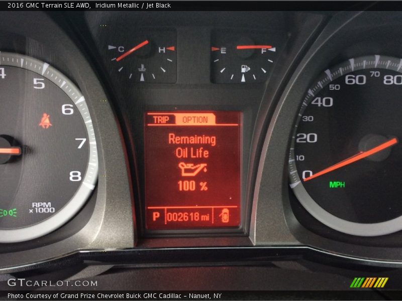 Iridium Metallic / Jet Black 2016 GMC Terrain SLE AWD