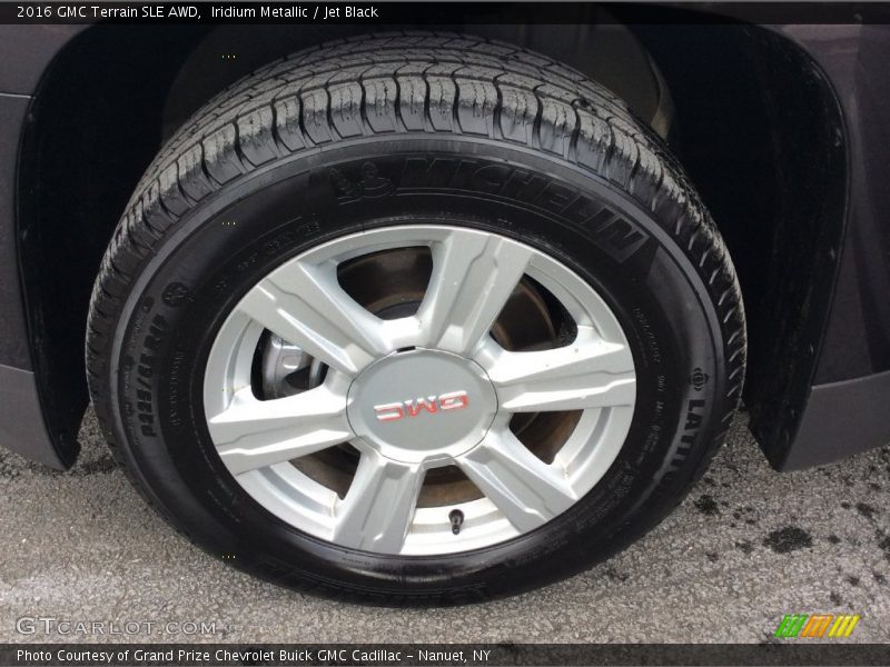 Iridium Metallic / Jet Black 2016 GMC Terrain SLE AWD