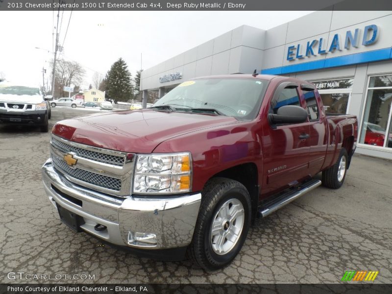 Deep Ruby Metallic / Ebony 2013 Chevrolet Silverado 1500 LT Extended Cab 4x4