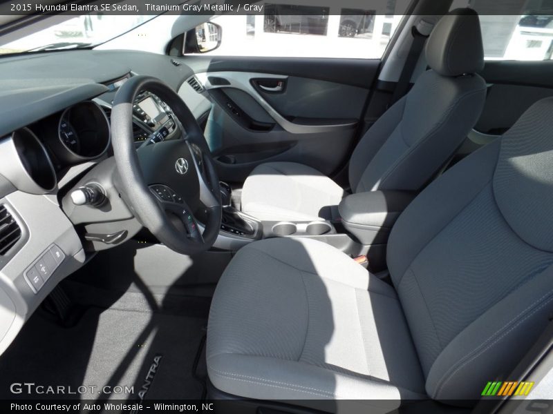 Titanium Gray Metallic / Gray 2015 Hyundai Elantra SE Sedan