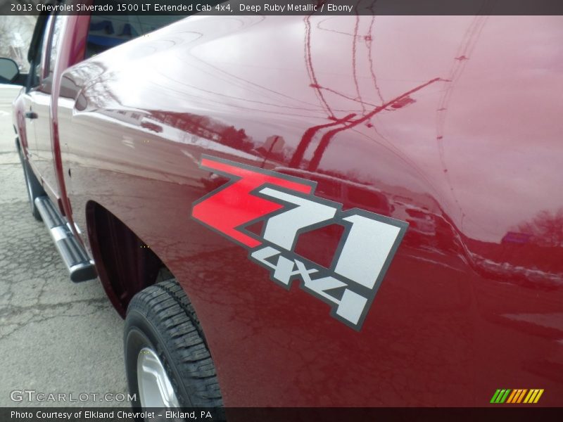 Deep Ruby Metallic / Ebony 2013 Chevrolet Silverado 1500 LT Extended Cab 4x4
