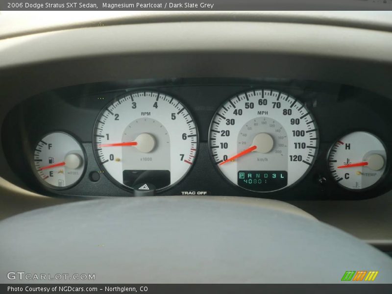 Magnesium Pearlcoat / Dark Slate Grey 2006 Dodge Stratus SXT Sedan