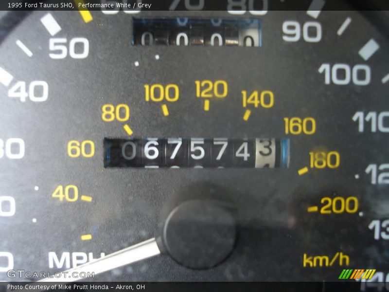 Performance White / Grey 1995 Ford Taurus SHO