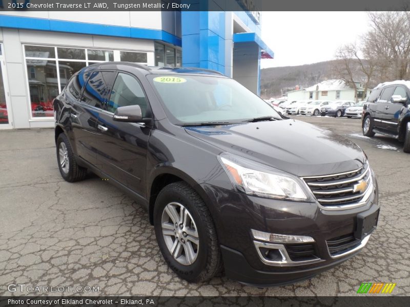 Tungsten Metallic / Ebony 2015 Chevrolet Traverse LT AWD