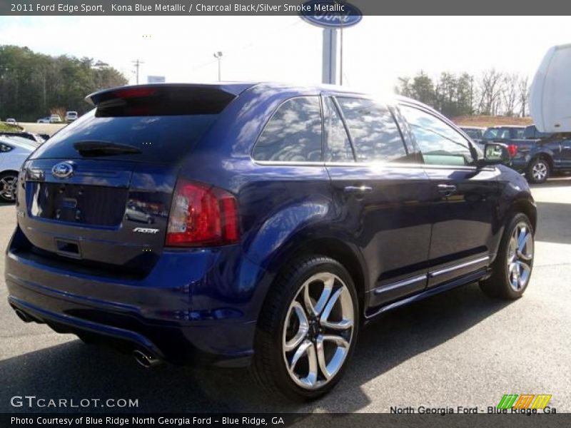 Kona Blue Metallic / Charcoal Black/Silver Smoke Metallic 2011 Ford Edge Sport