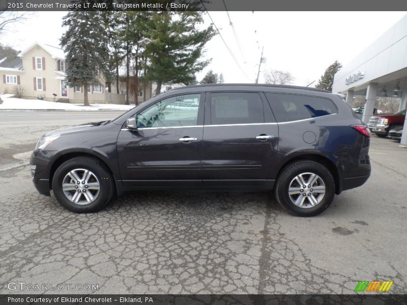 Tungsten Metallic / Ebony 2015 Chevrolet Traverse LT AWD