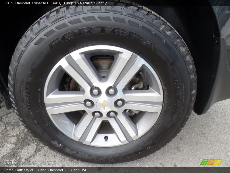 Tungsten Metallic / Ebony 2015 Chevrolet Traverse LT AWD