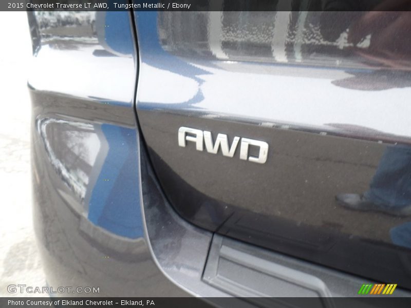 Tungsten Metallic / Ebony 2015 Chevrolet Traverse LT AWD