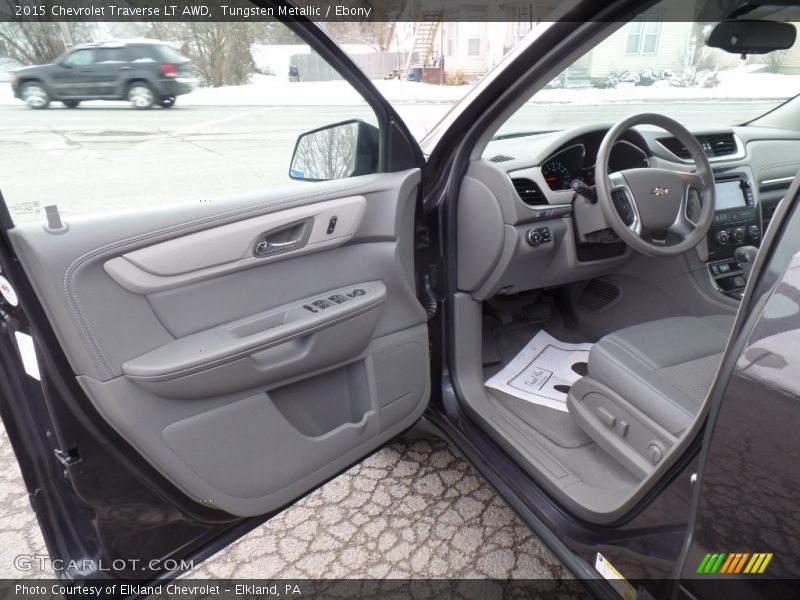 Tungsten Metallic / Ebony 2015 Chevrolet Traverse LT AWD