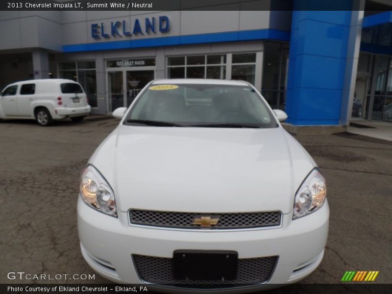 Summit White / Neutral 2013 Chevrolet Impala LT