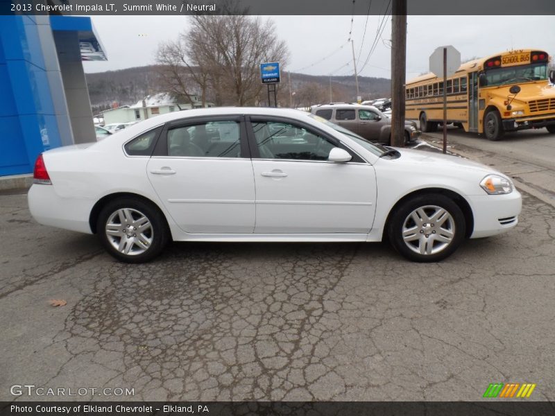 Summit White / Neutral 2013 Chevrolet Impala LT