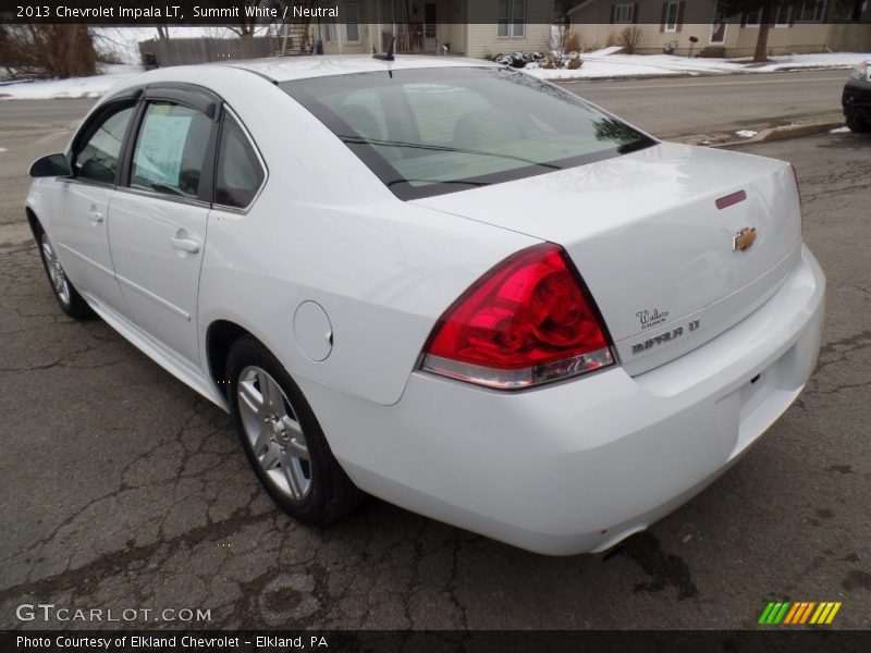 Summit White / Neutral 2013 Chevrolet Impala LT