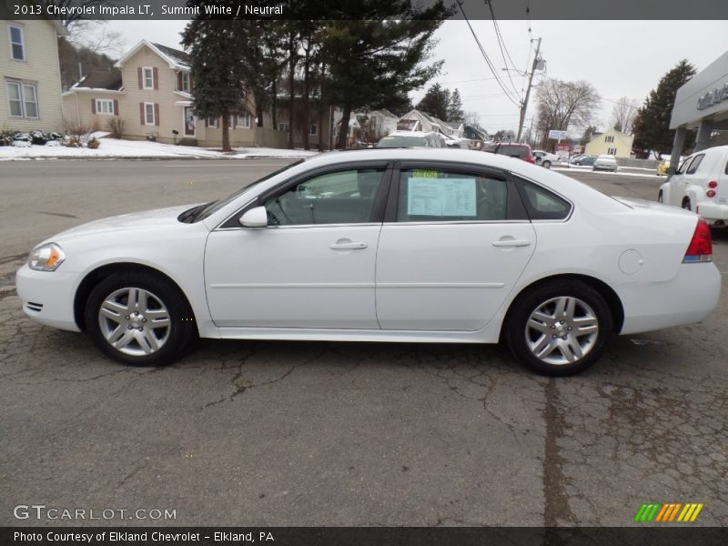 Summit White / Neutral 2013 Chevrolet Impala LT