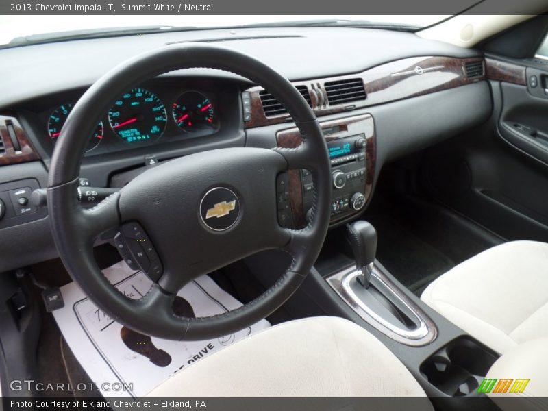Summit White / Neutral 2013 Chevrolet Impala LT